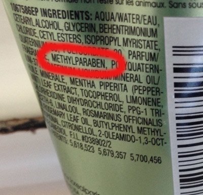 Natural Shampoo Label